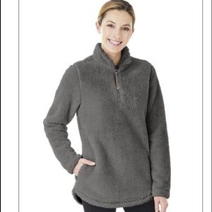Newport fleece pullover/Charcoal
